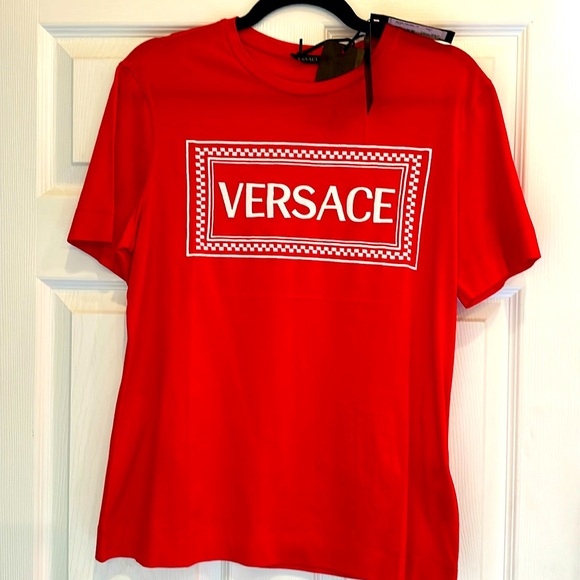 NWT VERSACE LOGO TEE - Embroiled Logo - Picture 2 of 5